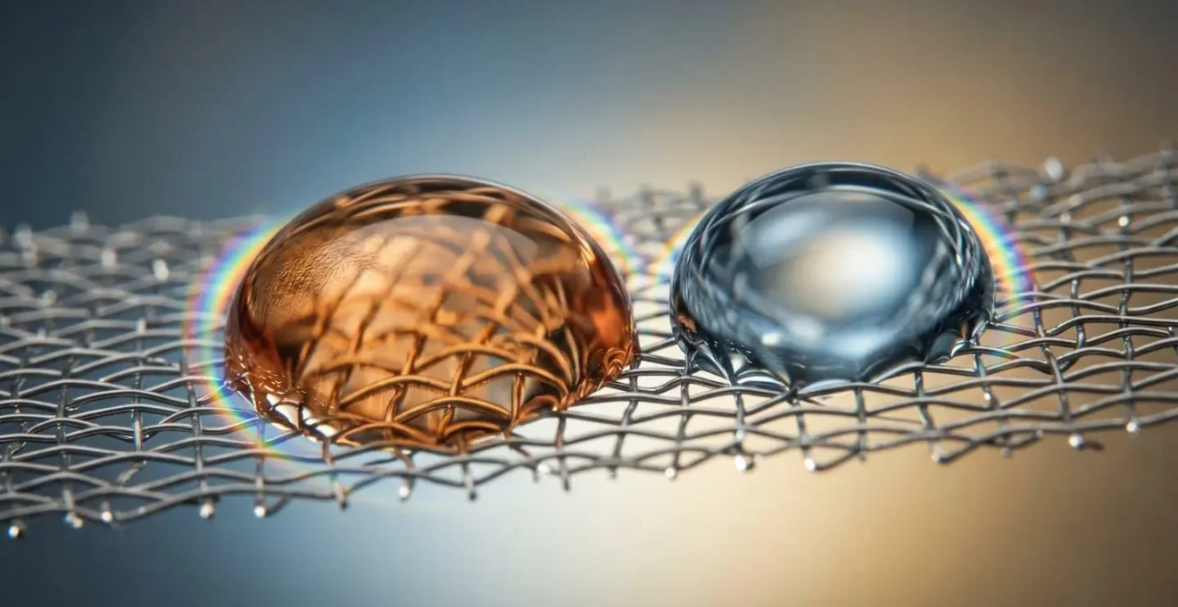 Macro close-up photograph illustrating the concept of impermanent loss through abstract visual metaphor