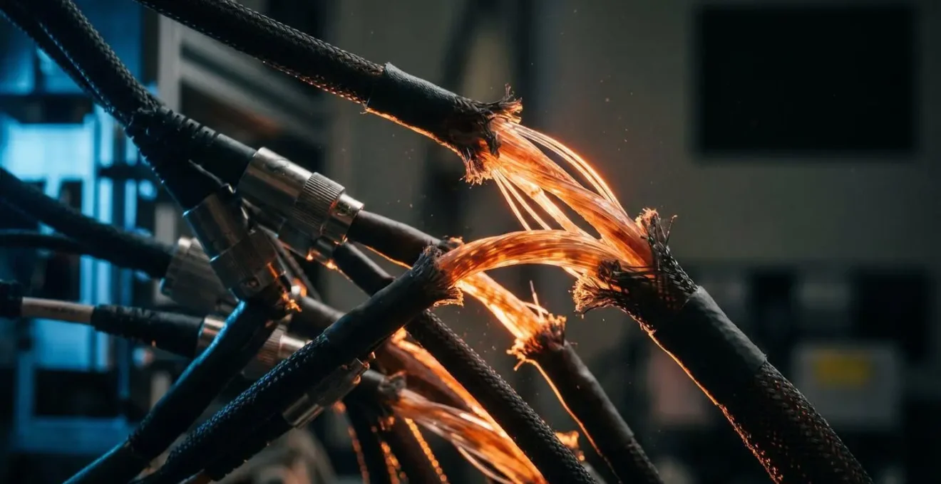Critical moment in fintech infrastructure showing technical breaking point during scale