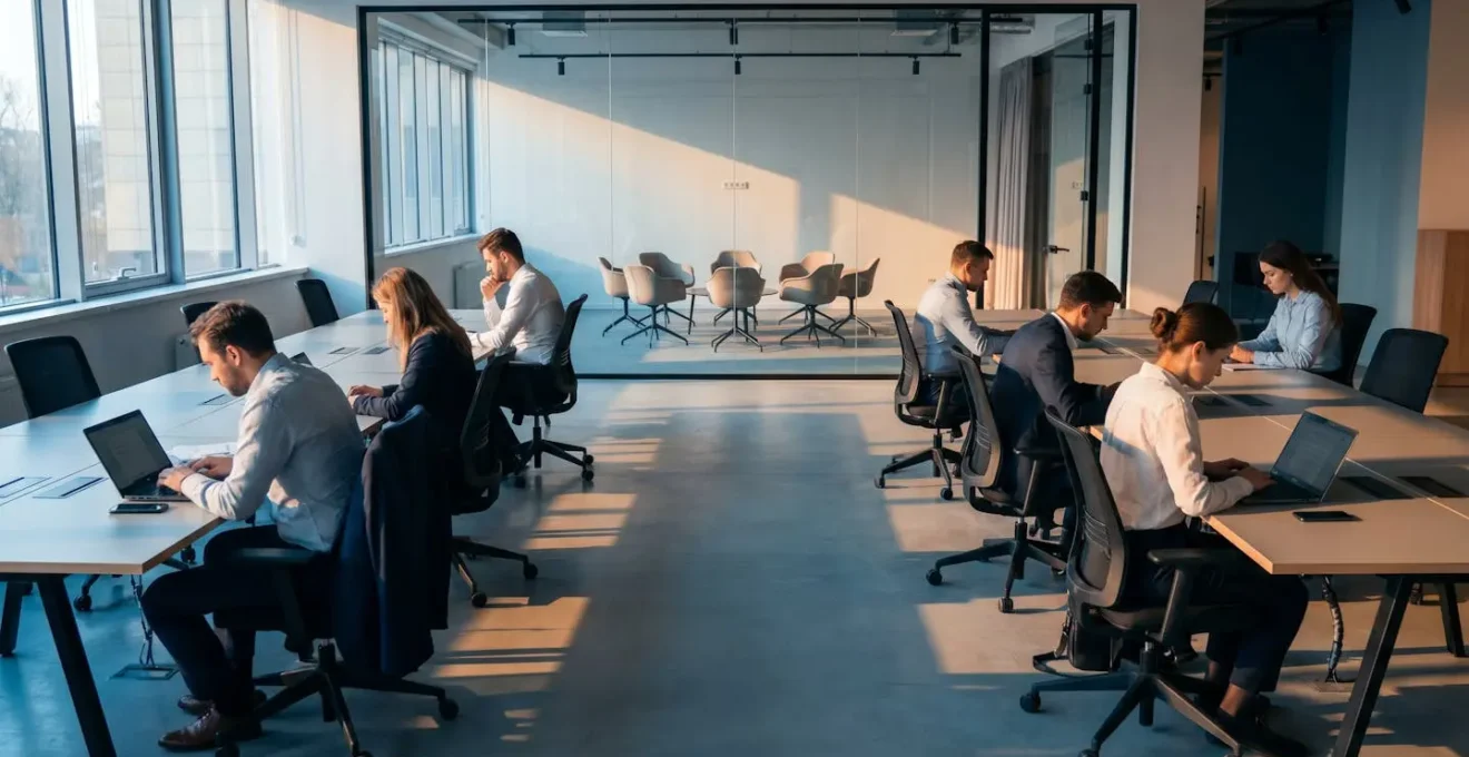 Cross-functional team members working in different directions despite coordination efforts