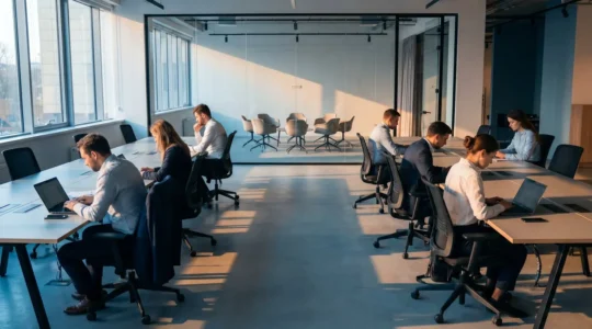 Cross-functional team members working in different directions despite coordination efforts
